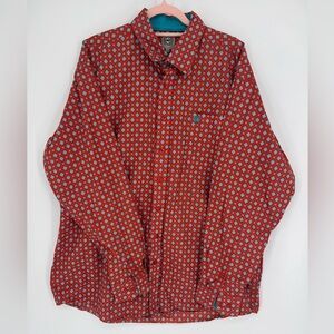Cinch Men's Button Down Dress Shirt Size XL